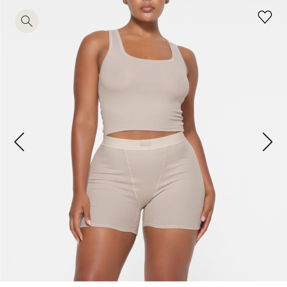 SKIMS- Stone Tank & Boxer set (xxs)